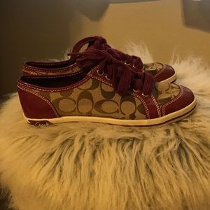Coach canvas shoe size 7.5